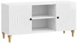 vidaXL TV-Schr&auml;nk Hochglanz Wei&szlig; 102 x 34,5 x 50 cm Holzwerkstoff