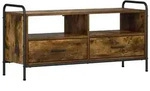 vidaXL TV-Schrank 67,5 x 33 x 50 cm R&auml;uchereiche Holzwerkstoff