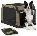PETSFIT Hundebox Auto, Hundebox faltbar Kofferraum/R&uuml;ckbank,Verstellbarer...