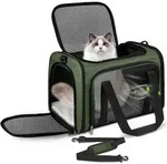 Transporttasche f&uuml;r Katze Hund, Hundetransportbox, Faltbare Katzentransportbox,