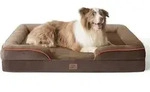 Hundebett orthop&auml;disches Hundesofa L 97 x B 71 x H 17 cm Braun