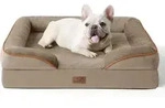 Hundebett orthop&auml;disch 71x58 L 71 x B 58 x H 17 cm Haselnussbraun
