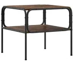 vidaXL Beistelltisch R&auml;uchereiche 100 x 50 x 46 cm Holzwerkstoff