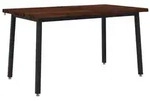 vidaXL 120 x 90 x 75 cm Massivholz Akazie Dunkelbraun und Schwarz