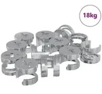 vidaXL Zapfenschloss-Muttern 8372 pcs Silber Metall