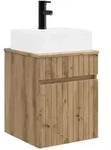 vidaXL Wandmontierter Waschbecken Vanity Artisan-Eiche