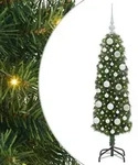 vidaXL K&uuml;nstlicher Weihnachtsbaum mit 150 LEDs mit St&auml;nder Gr&uuml;n 120 cm