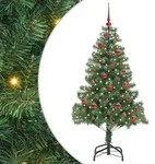 vidaXL Weihnachtsbaum mit 150 LEDs mit St&auml;nder Gr&uuml;n 150 cm PVC