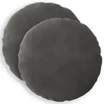 vidaXL Kissenbezug 2 pcs HEERLEN Dunkelgrau &Oslash; 50 cm Samt
