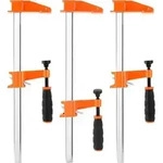Schraubzwingen 3 St&uuml;ck 450 mm Spannweite 300 mm Maultiefe 60 mm