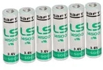 6x Saft Lithium 3,6V Batterie LS14500 AA - Zelle