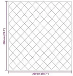 vidaXL Sommerdecke Anthrazit und Taupe 200 x 200 cm Mikrofaser