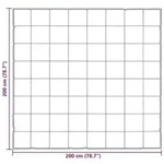 vidaXL Sommerdecke Silber 200 x 200 cm Satin und Mikrofaser