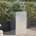 vidaXL Pflanzk&uuml;bel Silbern 42x38x75 cm Edelstahl