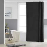 Duschvorhang schmal Eckdusche H180 x B90 cm (1er Pack) Schwarz