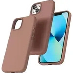 Handyh&uuml;lle iPhone 13 Silikon Sto&szlig;fest Antirutsch Kratzfest Braun