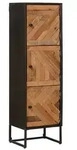 vidaXL Highboard 35 x 30 x 120 cm Massiv Holz und engineered Wood