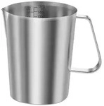 Messbecher Edelstahl mit Feinskala BPA Frei 12cm, Messbecher Edelstahl...