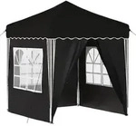 vidaXL Pop-up Partyzelt Schwarz 195 x 195 x 245 cm Oxford-Stoff