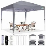 COBIZI Faltpavillon 3x3 Wasserdicht Stabil Winterfest mit Seitenw&auml;nden, Outdoor