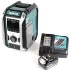 Makita DMR 115 RG1 Akku Baustellenradio 12V - 18V Bluetooth DAB+ IP65- + 1x...
