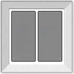 Issendorff Glas-Tastenfeld rahmenlos LCN - GTS2W