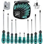 Schraubendreher Set Magnetisch, 10tlg Profi Schraubenzieher Set aus