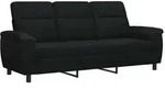 vidaXL Sofa Schwarz 214 x 90 x 95 cm Stoff