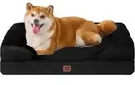 Hundebett orthop&auml;disches Memoryfoam L 89 x B 56 x H 17 cm Schwarz