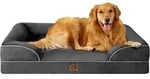 Hundebett orthop&auml;disches Memoryfoam L 112 x B 81 x H 18 cm Dunkel Grau