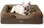 Hundebett orthop&auml;disch Hundesofa 71x58cm L 71 x B 58 x H 17 cm Braun