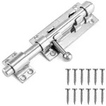 T&uuml;rriegel Edelstahl 304 12mm Bolzen mit Vorh&auml;ngeschlossloch 16cm