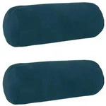 vidaXL Kissenbezug 2 pcs HEERLEN Blau &Oslash; 15 x 40 cm Samt