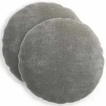 vidaXL Kissenbezug 2 pcs HEERLEN Dunkelgrau &Oslash; 60 cm Chenille-Stoff