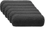 vidaXL Kissenbezug 6 pcs HEERLEN Dunkelgrau &Oslash; 15 x 40 cm Boucl&eacute;
