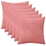 vidaXL Kissenbezug 6 pcs HEERLEN Rosa 50 x 50 cm Samt