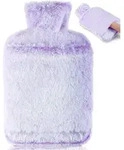 W&auml;rmflasche 2L Auslaufsicher Naturkautschuk K&auml;ngurutasche Violett