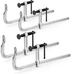 Schraubzwingen F-Klemmen 4 St&uuml;ck 300 mm geschmiedeter Stahl 204 kg