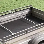 vidaXL Planehalterung f&uuml;r Anh&auml;nger 3 pcs Silber 130-210 cm Aluminium