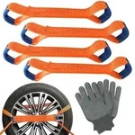 4x Spanngurte Autotransport 5cm x 40cm 5t Zugkraft mit Handschuhen