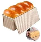 Brotbackform mit Deckel, Antihaft, Aluminiumlegierung, 1000g