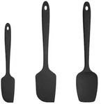 U-Taste Silikon Teigschaber 3er-Set 315&deg;C hitzebest&auml;ndig Schwarz