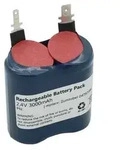 Notleuchtenakku NiMH 2,4V 3000mAh F1x2 Sub-C mit Faston-Anschluss 2,8mm und...