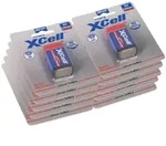 10x XCell X9V-B Lithium 9V Block Batterie 1200mAh im Blister - passend f&uuml;r