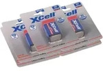 5x XCell X9V-B Lithium 9V Block Batterie 1200mAh im Blister - passend f&uuml;r