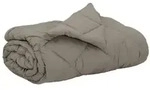 vidaXL Sommerdecke Hellgrau 220 x 240 cm Mikrofaser
