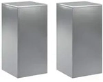 vidaXL Pflanzenst&auml;nder 2 pcs Silber 30 x 30 x 60 cm Edelstahl