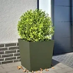 vidaXL Pflanzk&uuml;bel Olivgr&uuml;n 50x50x50 Stahl