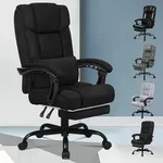 Ergonomischer B&uuml;rostuhl mit Fu&szlig;st&uuml;tze hoher R&uuml;ckenlehne 150&deg;-Neigung