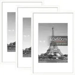 Bilderrahmen 3er Pack 40x60 Fotos Bilder Poster 40x60cm Wei&szlig;